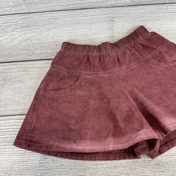 POL Women's Purple Mauve Pull On Ombre Faded Wide Leg Shorts Size Medium - Picture 2 of 7